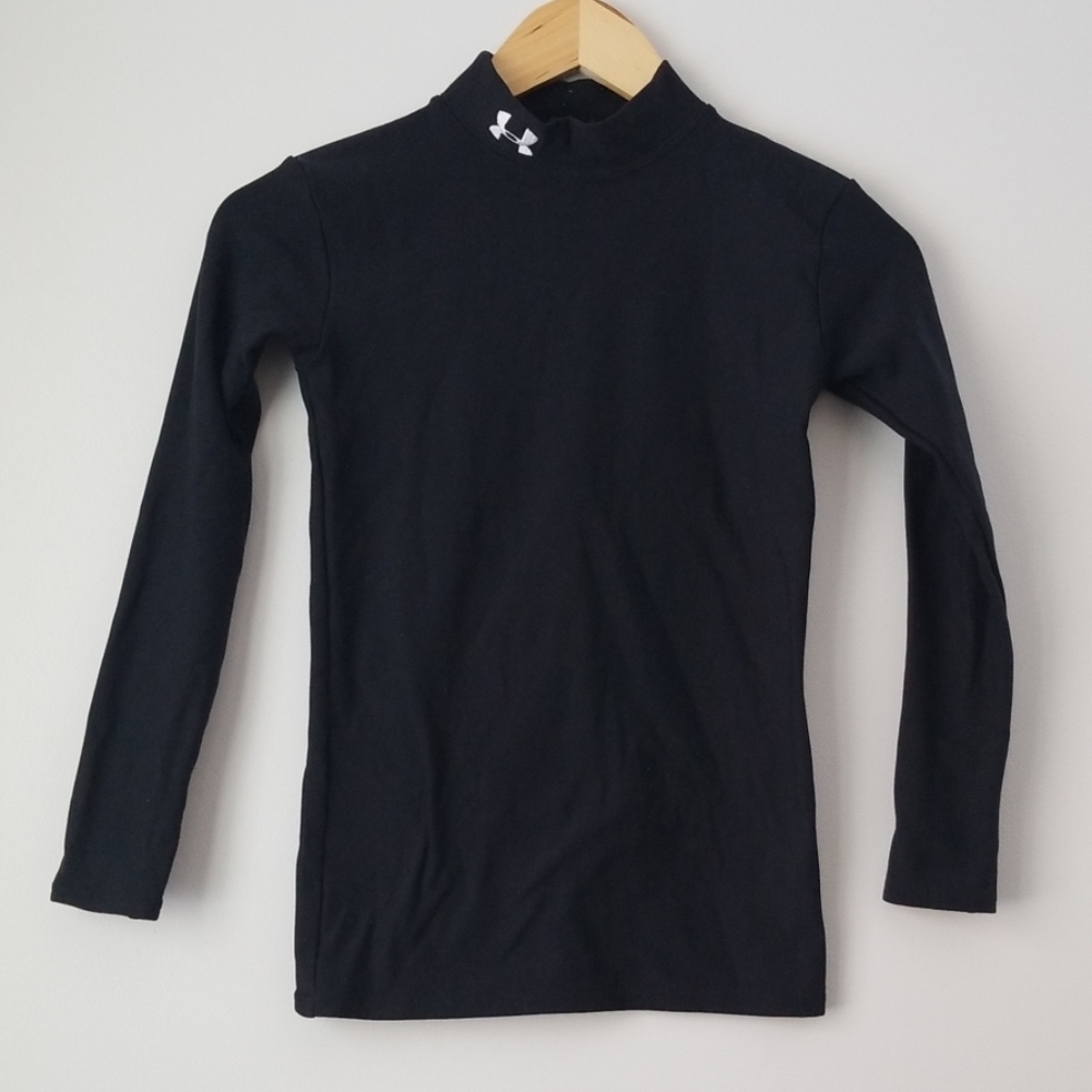 Youth Hockey Under Armour Coldgear large solid black